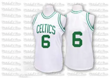 Boston Celtics Bill Russell Throwback Jersey - Men's Swingman White
