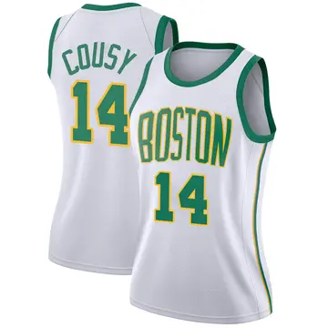Boston Celtics Bob Cousy 2018/19 Jersey - City Edition - Women's Swingman White
