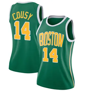 Boston Celtics Bob Cousy 2018/19 Jersey - Earned Edition - Women's Swingman Green
