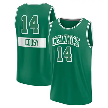 Boston Celtics Bob Cousy Kelly 2021/22 Replica City Edition Jersey - Men's Fast Break Green