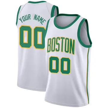 Boston Celtics Custom 2018/19 Jersey - City Edition - Men's Swingman White