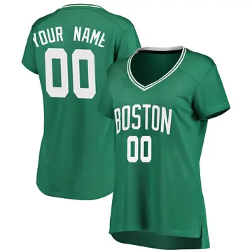 Boston Celtics Custom Icon Edition Jersey - Women's Fast Break Green