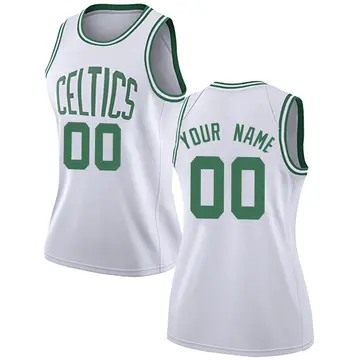 Boston Celtics Custom Jersey - Association Edition - Women's Swingman White