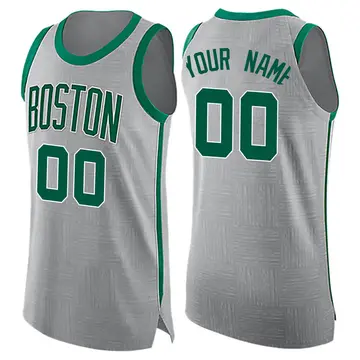 Boston Celtics Custom Jersey - City Edition - Men's Swingman Gray