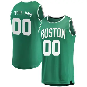 Boston Celtics Custom Jersey - Icon Edition - Men's Fast Break Green