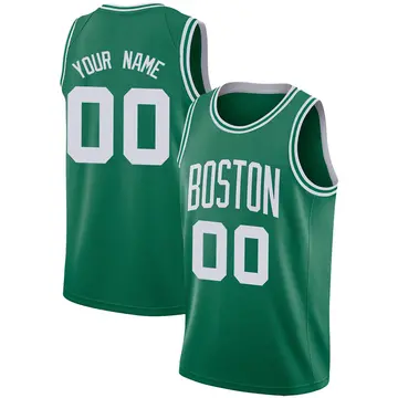 Boston Celtics Custom Jersey - Icon Edition - Men's Swingman Green