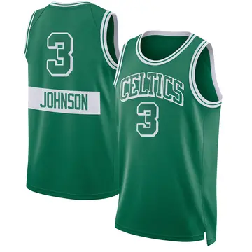 Boston Celtics Dennis Johnson Kelly 2021/22 City Edition Jersey - Men's Swingman Green