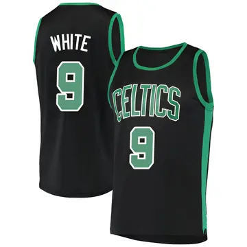 Boston Celtics Derrick White Black Jersey - Statement Edition - Men's Fast Break White