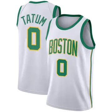 Boston Celtics Jayson Tatum 2018/19 Jersey - City Edition - Men's Swingman White