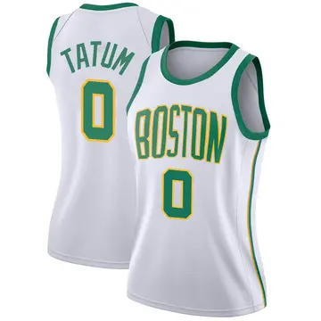 Boston Celtics Jayson Tatum 2018/19 Jersey - City Edition - Women's Swingman White