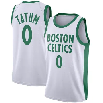Boston Celtics Jayson Tatum 2020/21 Jersey - City Edition - Men's Swingman White
