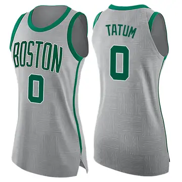 Boston Celtics Jayson Tatum Jersey - City Edition - Women's Swingman Gray