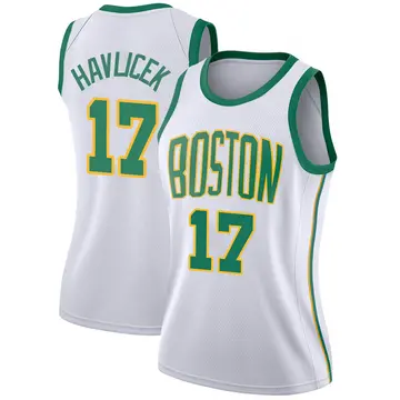 Boston Celtics John Havlicek 2018/19 Jersey - City Edition - Women's Swingman White