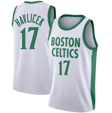 Boston Celtics John Havlicek 2020/21 Jersey - City Edition - Men's Swingman White