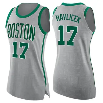 Boston Celtics John Havlicek Jersey - City Edition - Women's Swingman Gray