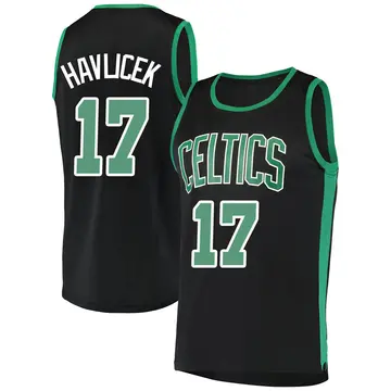 Boston Celtics John Havlicek Jersey - Statement Edition - Men's Fast Break Black