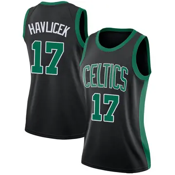 Boston Celtics John Havlicek Jersey - Statement Edition - Women's Swingman Black