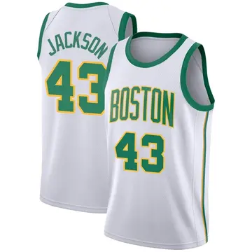 Boston Celtics Justin Jackson 2018/19 Jersey - City Edition - Youth Swingman White
