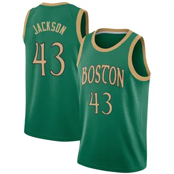 Boston Celtics Justin Jackson 2019/20 Jersey - City Edition - Men's Swingman Green