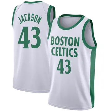 Boston Celtics Justin Jackson 2020/21 Jersey - City Edition - Men's Swingman White