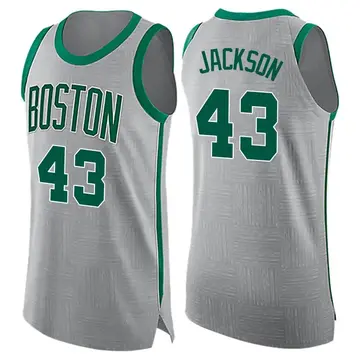Boston Celtics Justin Jackson Jersey - City Edition - Men's Swingman Gray