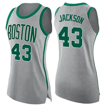 Boston Celtics Justin Jackson Jersey - City Edition - Women's Swingman Gray