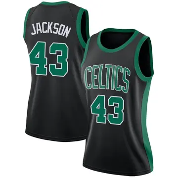 Boston Celtics Justin Jackson Jersey - Statement Edition - Women's Swingman Black