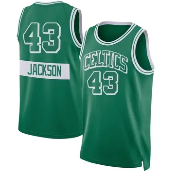 Boston Celtics Justin Jackson Kelly 2021/22 City Edition Jersey - Youth Swingman Green