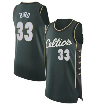 Boston Celtics Larry Bird 2022/23 City Edition Jersey - Men's Authentic Green