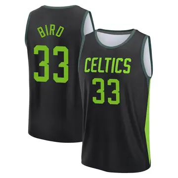 Boston Celtics Larry Bird Fanatics 2024/25 City Edition Jersey - Men's Fast Break Black