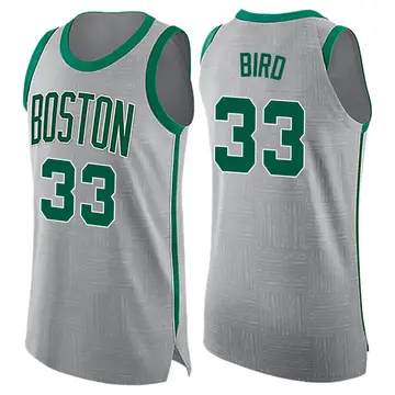 Boston Celtics Larry Bird Jersey - City Edition - Men's Swingman Gray