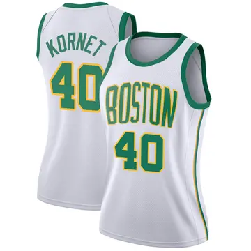 Boston Celtics Luke Kornet 2018/19 Jersey - City Edition - Women's Swingman White
