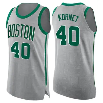 Boston Celtics Luke Kornet Jersey - City Edition - Men's Swingman Gray
