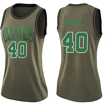 Boston Celtics Luke Kornet Salute to Service Jersey - Women's Swingman Green