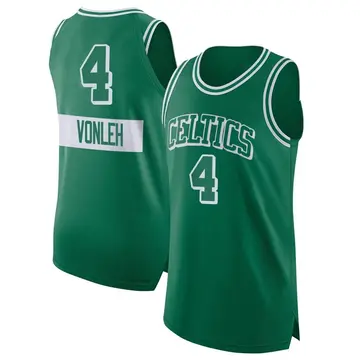Boston Celtics Noah Vonleh Kelly 2021/22 City Edition Jersey - Men's Authentic Green