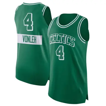 Boston Celtics Noah Vonleh Kelly 2021/22 City Edition Jersey - Youth Authentic Green