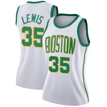 Boston Celtics Reggie Lewis 2018/19 Jersey - City Edition - Women's Swingman White