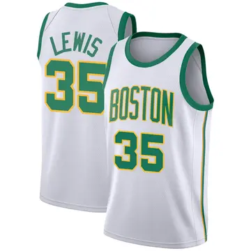 Boston Celtics Reggie Lewis 2018/19 Jersey - City Edition - Youth Swingman White