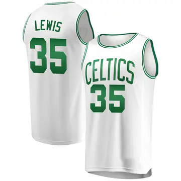 Boston Celtics Reggie Lewis Jersey - Association Edition - Men's Fast Break White