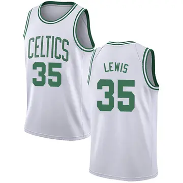 Boston Celtics Reggie Lewis Jersey - Association Edition - Men's Swingman White