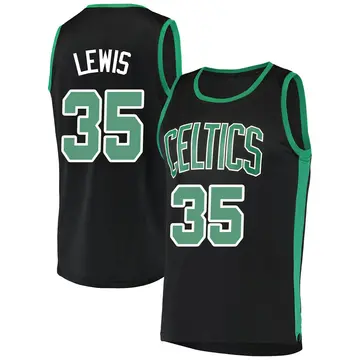 Boston Celtics Reggie Lewis Jersey - Statement Edition - Men's Fast Break Black