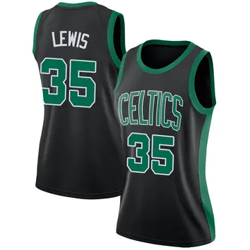 Boston Celtics Reggie Lewis Jersey - Statement Edition - Women's Swingman Black